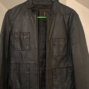 Men's Black Leather Jacket